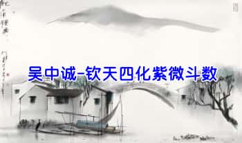 吴中诚【钦天四化紫微斗数】视频34集