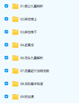 寻龙点穴-东灵易占流星赶穴峦头 视频教程