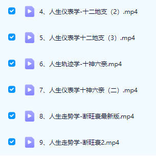 【RY22540】王易成庚子年人生轨迹学 18集视频