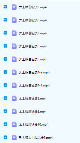 郭和仁【太上胎息秘法】视频课11集