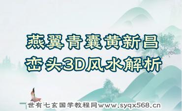 燕翼青囊黄新昌 峦头3D风水解析视频