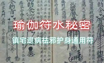 《瑜伽符水秘密》镇宅 退病祛邪护身通用符 54双页PDF