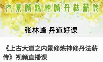 张林峰《上古大道之内景修炼神修丹法薪传》14集视频