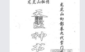 《龙虎山秘传.天医神书》170页pdf电子书电子法本