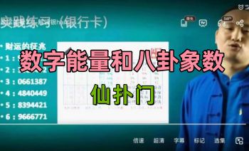 仙扑门 数字能量和八卦象数 15集视频