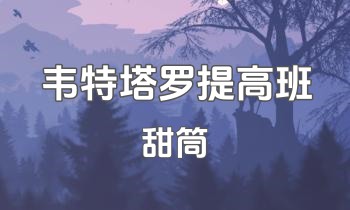 甜筒《韦特塔罗提高班》52集视频