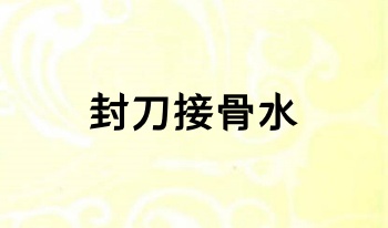 《封刀接骨灵水一宗》28双页.PDF电子版