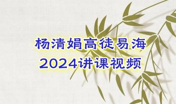 杨清娟2024高徒易海讲课 14集视频+课件