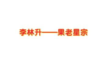 李林升【果老星宗】音频课13集