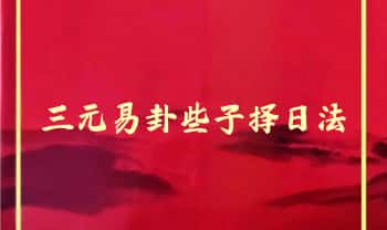 三僚真君《三元易卦些子择日法》291页.PDF电子版