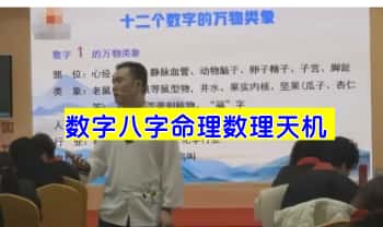 晟铭《数字八字命理数理天机》视频课36集