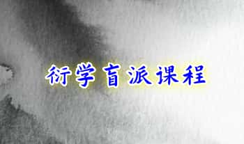 【衍学盲派】文档+音频课+视频课程