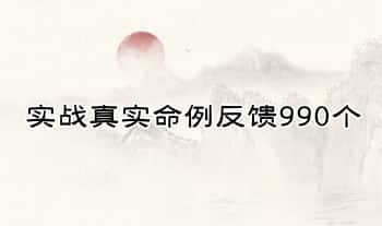 【实战真实命例反馈990个】1026页.PDF电子版