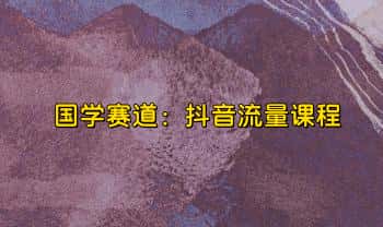 国学赛道：抖音流量课程 视频15集