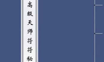 《高级天师符符秘》82页.PDF电子版