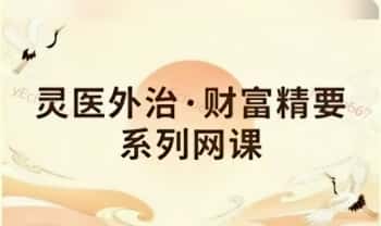 【灵医外治·财富精要】邹道长系列网课 视频8集