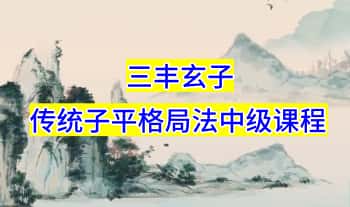 三丰玄子【传统子平格局法中级课程】视频76集