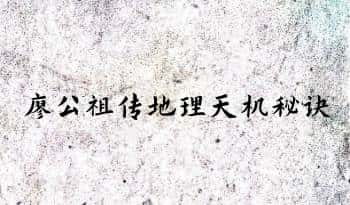 《廖公祖传地理天机秘诀》手抄132页.PDF电子版