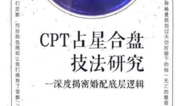 宝叔《CPT占星合盘技法研究-揭秘婚配底层逻辑》352页 电子版