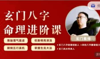 玄门紫烽【玄门八字命理进阶课】视频 120集