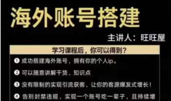 旺旺屋——玄学变现课【海外玄学账号搭建】视频15集