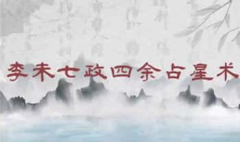 李未【七政四余占星术】视频 16集