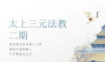 举桢老师【三元法教】（第二期）视频1集