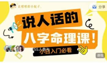 玄叨叨的蚊子老师【说人话的八字课初阶入门】13集视频