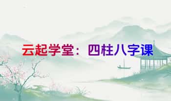 云起学堂《四柱八字》视频课28集