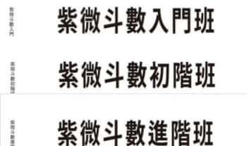 占验派大师大耕老师【紫微斗数课程讲义：入门、初阶、进阶】共3本.PDF电子版