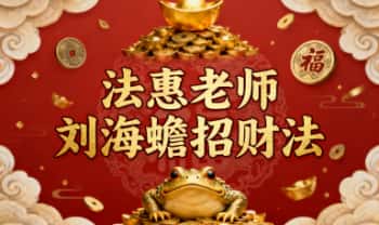 法惠老师【刘海蟾招财法】视频+课件