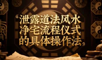 《泄露道法风水净宅流程仪式的具体操作法》14页.PDF电子版