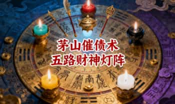 倾莲池 莲华藏【茅山催债术 五路财神灯阵】 视频+课件