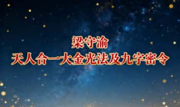 梁守渝《天人合一大金光法及九字密令》视频16集