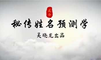 吴晓龙《秘传姓名预测学》视频21集