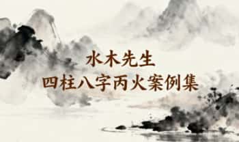 水木先生最新《四柱八字丙火案例集》教学视频99集