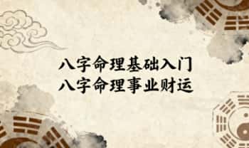 韦杰耀《八字命理基础入门+命理事业财运》2套视频课