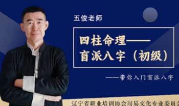 五俊老师《盲派八字基础教学》视频课17集