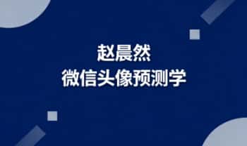 赵晨然《微信头像预测学》视频课24集