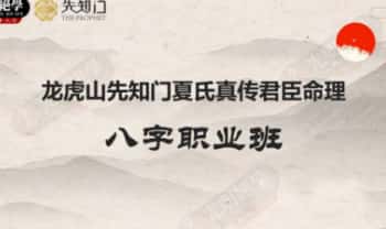 夏光明《龙虎山先知门真传君臣命理八字职业班·教材》54页.PDF电子版