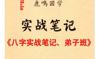 鹿鸣国学《八字实战笔记弟子班》296页.PDF电子版