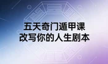 山彬道长《五天奇门遁甲课改写你的人生剧本》视频课5集