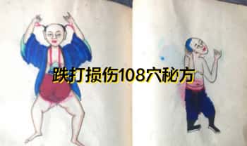 《跌打损伤108穴秘方》正宗武师祖传抄本 230单页.PDF电子版