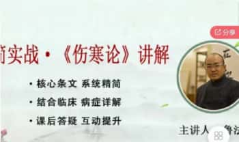鲁法庭精简实战《伤寒论》音频课程20集