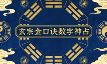 《玄宗金口诀数字神占系列》视频课10集