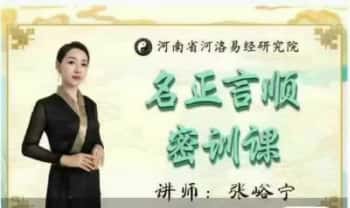 河洛易经学院张峪宁《姓名学名正言顺密训课》9集视频