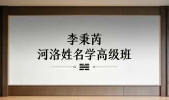 李秉芮《河洛姓名学高级班》视频4集