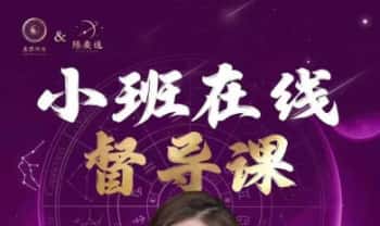 陈安逸·最新《小班督导课》占星督导高价值课程 视频6节