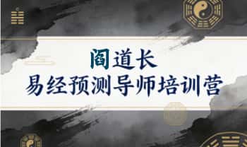 阎道长《易经预测导师培训营》11集视频