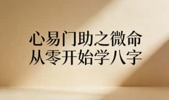 心易门助之先生《从零开始学八字》视频课80集‬